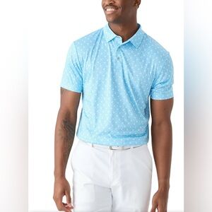 PGA Tour Moisture-Wicking Golf Polo ⛳️ Angler Fish Print – S – NWT